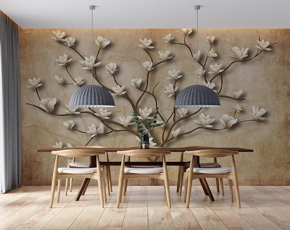 3d - 3d Tree And Flowers Wallpaper - 2