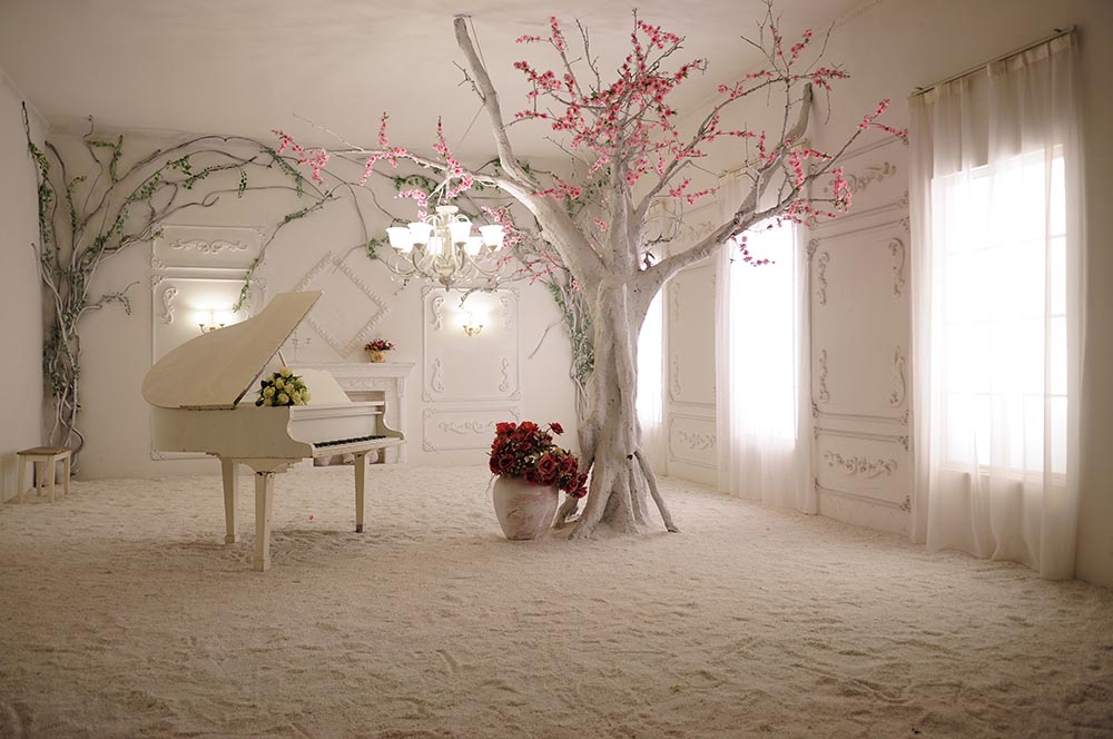 3d Tree Pink Leaves Wallpaper