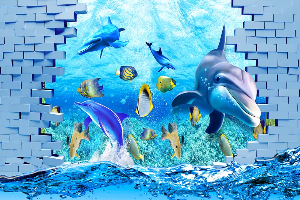3d Akvaryum And Baliklar Wallpaper