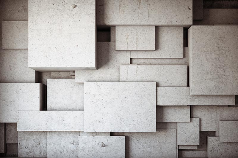 3d Concrete Bloklar Wallpaper