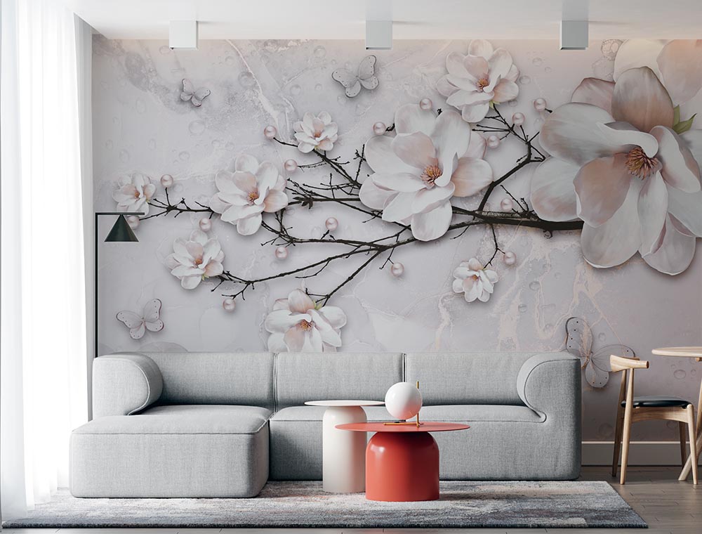 3d Large Flowers 3d Wallpaper - 2
