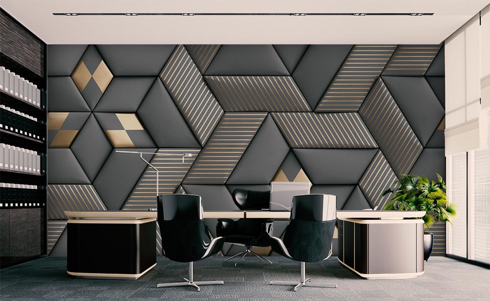 3d Wallpaper Geometric Patterned - 2