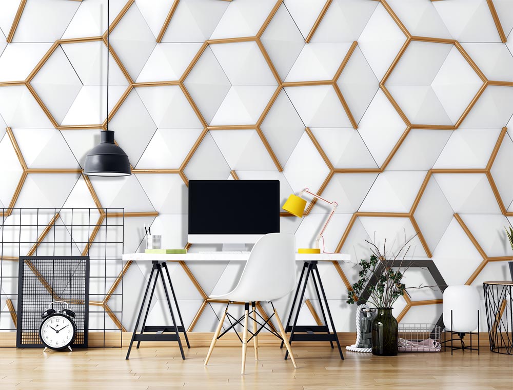 3d Geometric Pattern Wallpaper - 2
