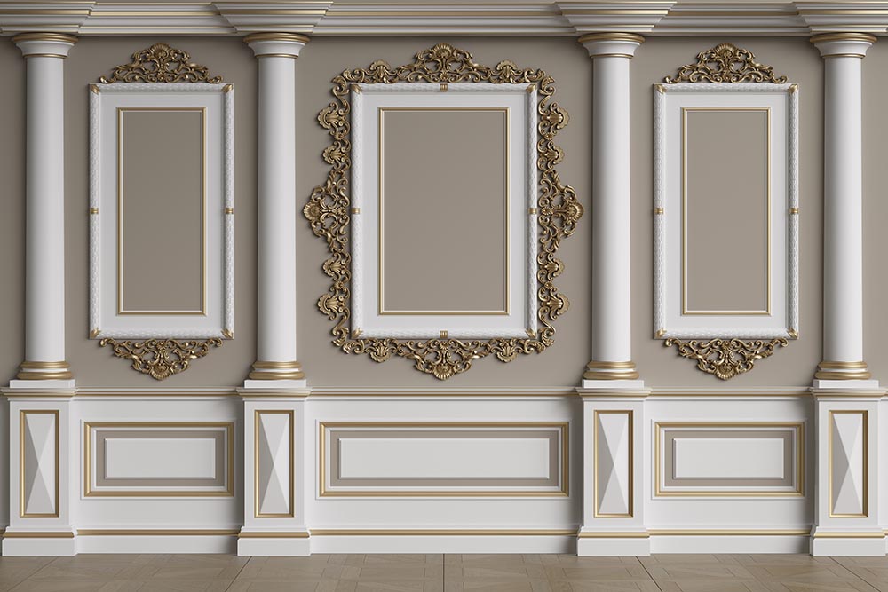 3d Gold Sutunlar 3d Wallpaper