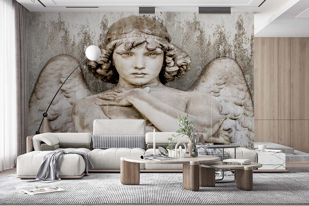 3d Embossed Melek Woman Wallpaper - 2