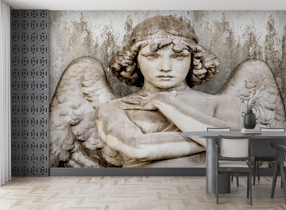 3d Embossed Melek Woman Wallpaper - 3
