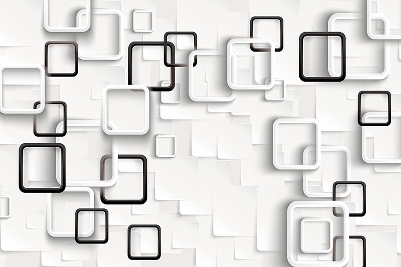 3d Black White Geometric Wallpaper