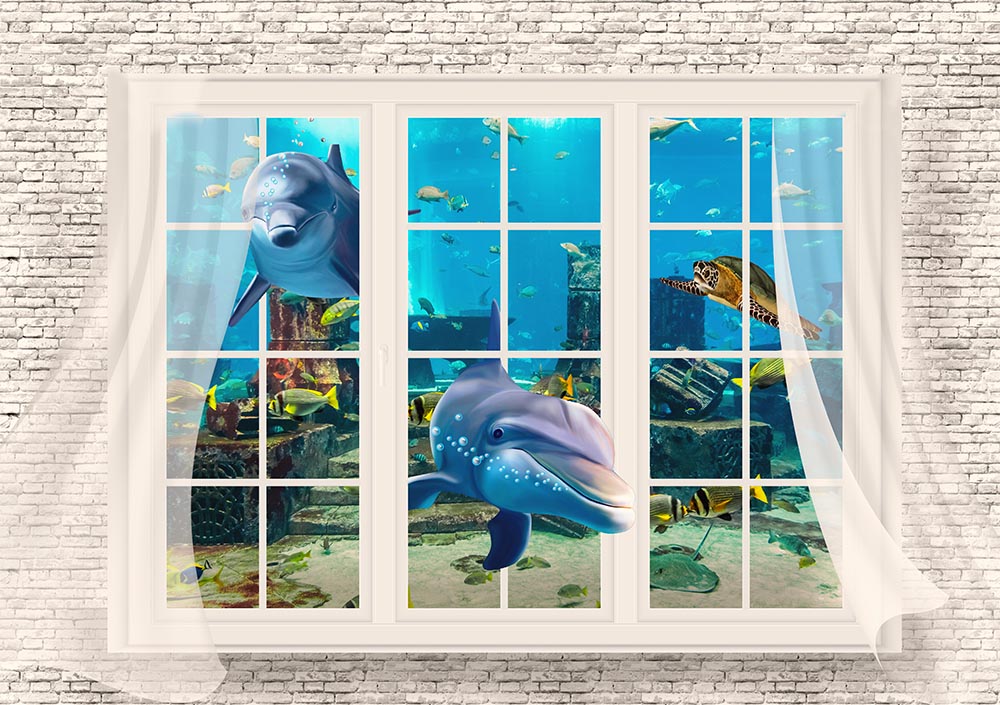 3d Dolphin Baliklari Wallpaper