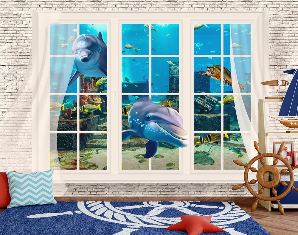 3d Dolphin Baliklari Wallpaper - 2