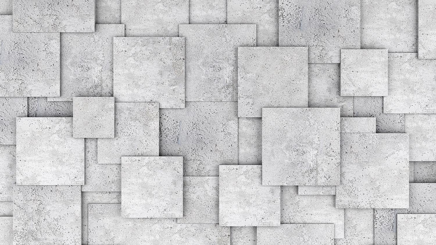 3d Dimensional Concrete Bloklar Wallpaper