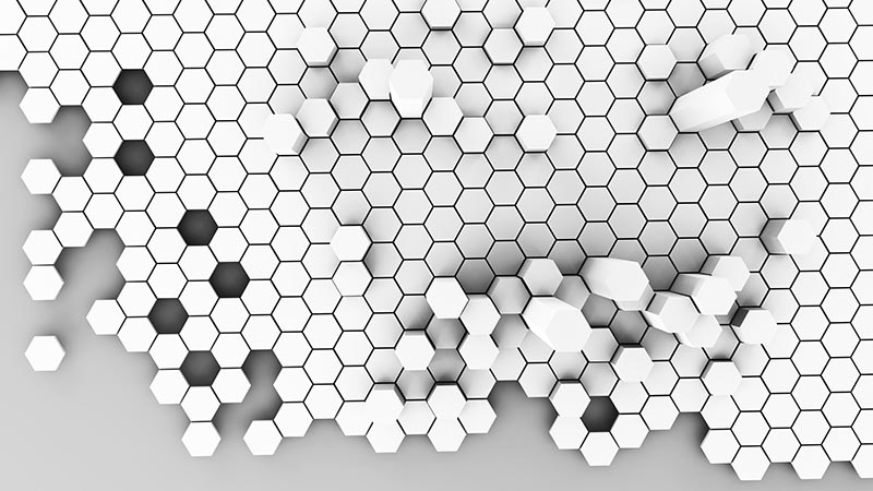 3D Boyutlu Geometrik Desenli Duvar Kağıdı