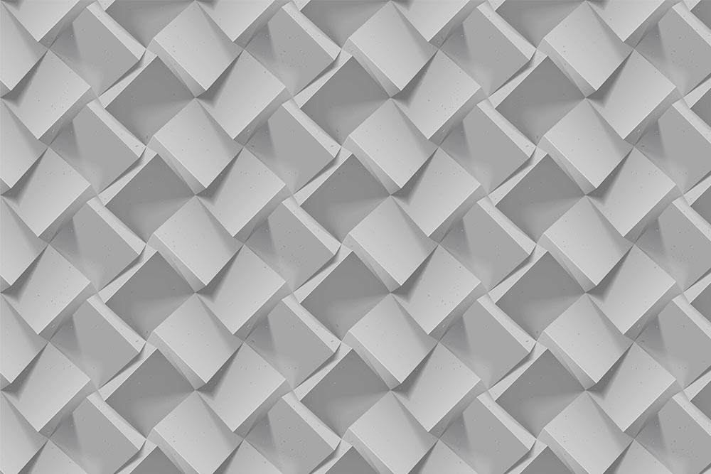 3d Dimensional Gray Geometric Pattern Wallpaper