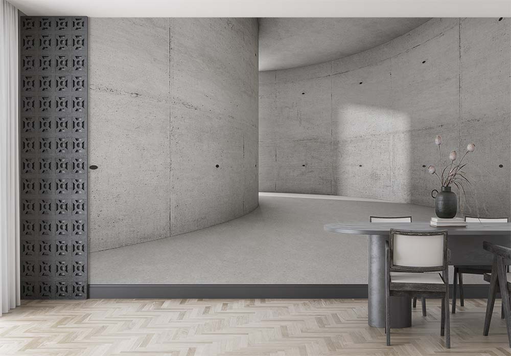 3d Wallpaper Concrete Derin Tunel - 2