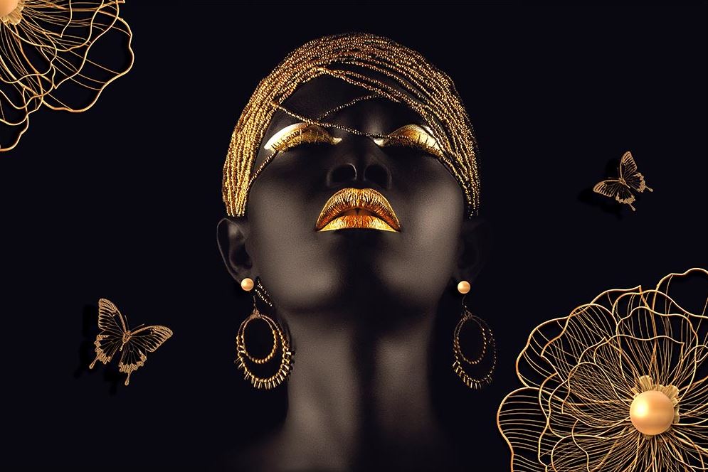 Esmer Afrikali Woman 3d Wallpaper