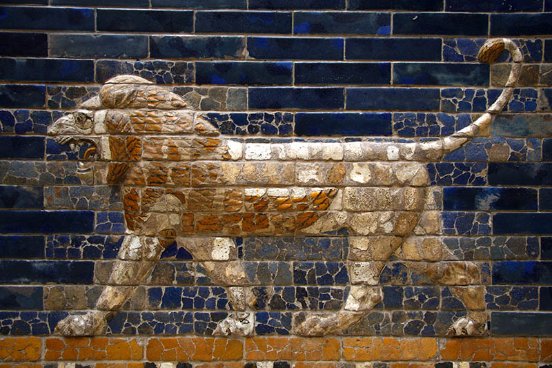 Fayans Lion Gorunumlu Wallpaper