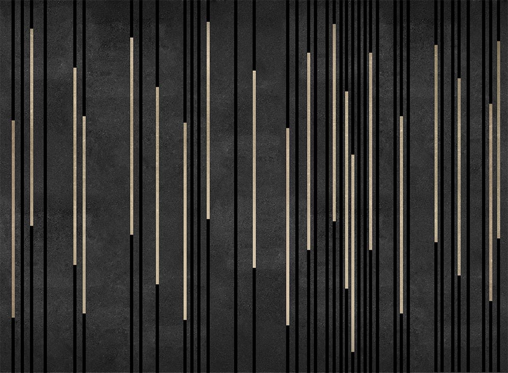 Black Cream Lines 3d Wallpaper
